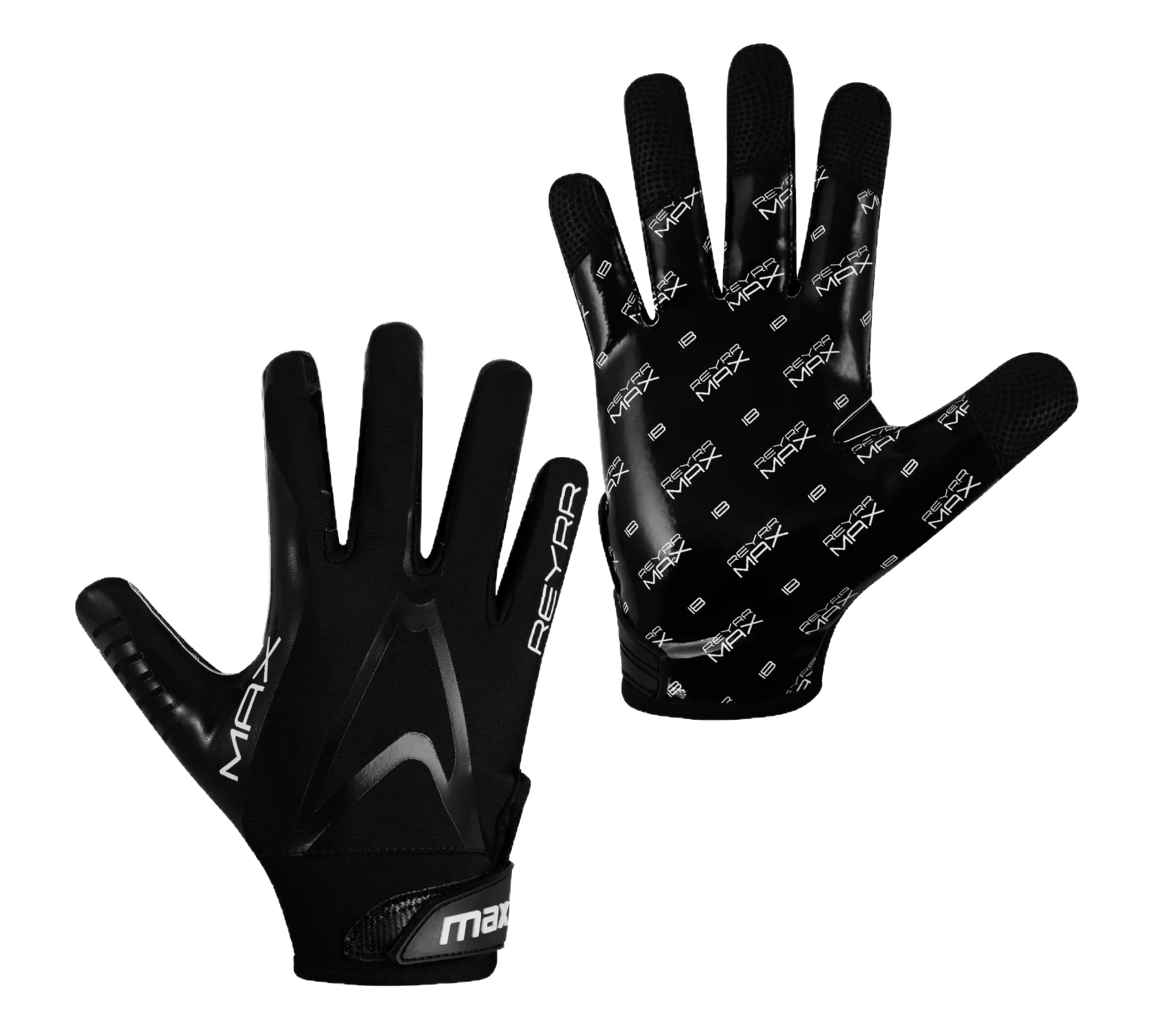 IB MAX Floorball Goalie Practice Gloves with silicone grip and leather fingertips for durability and control in training sessions