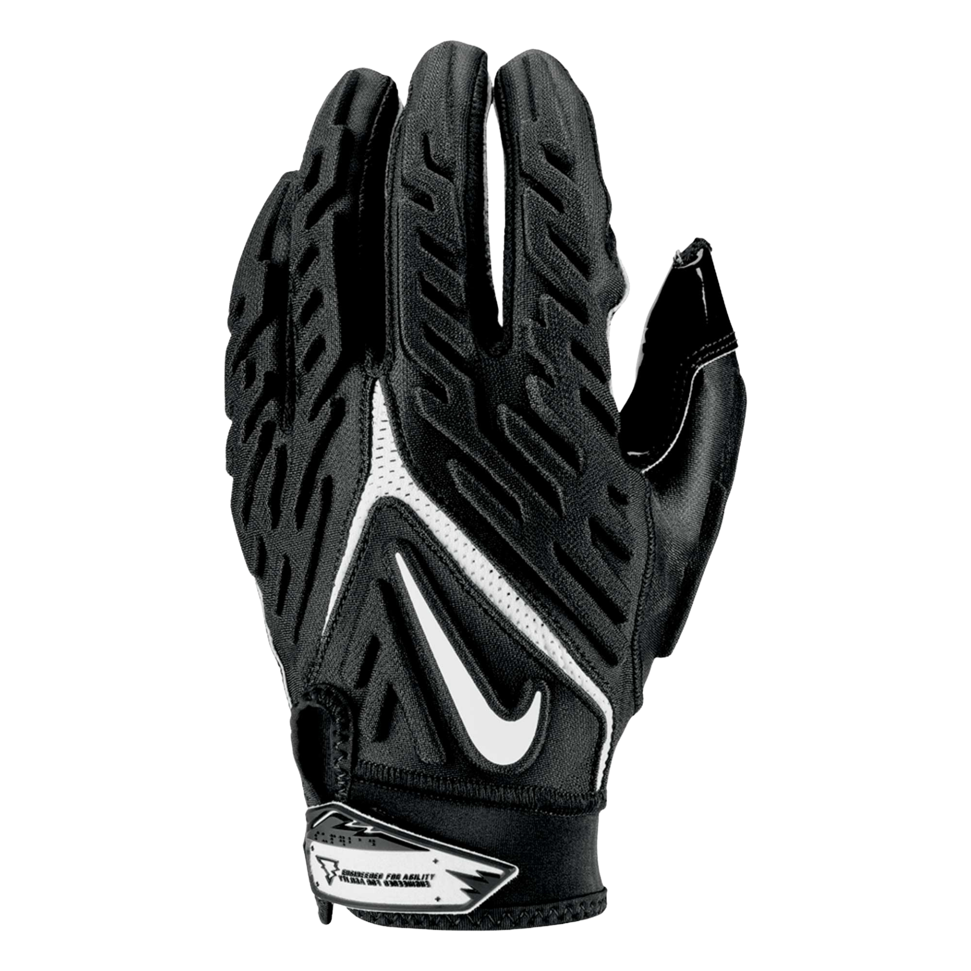 Nike Superbad 6.0 football glove in Black/White