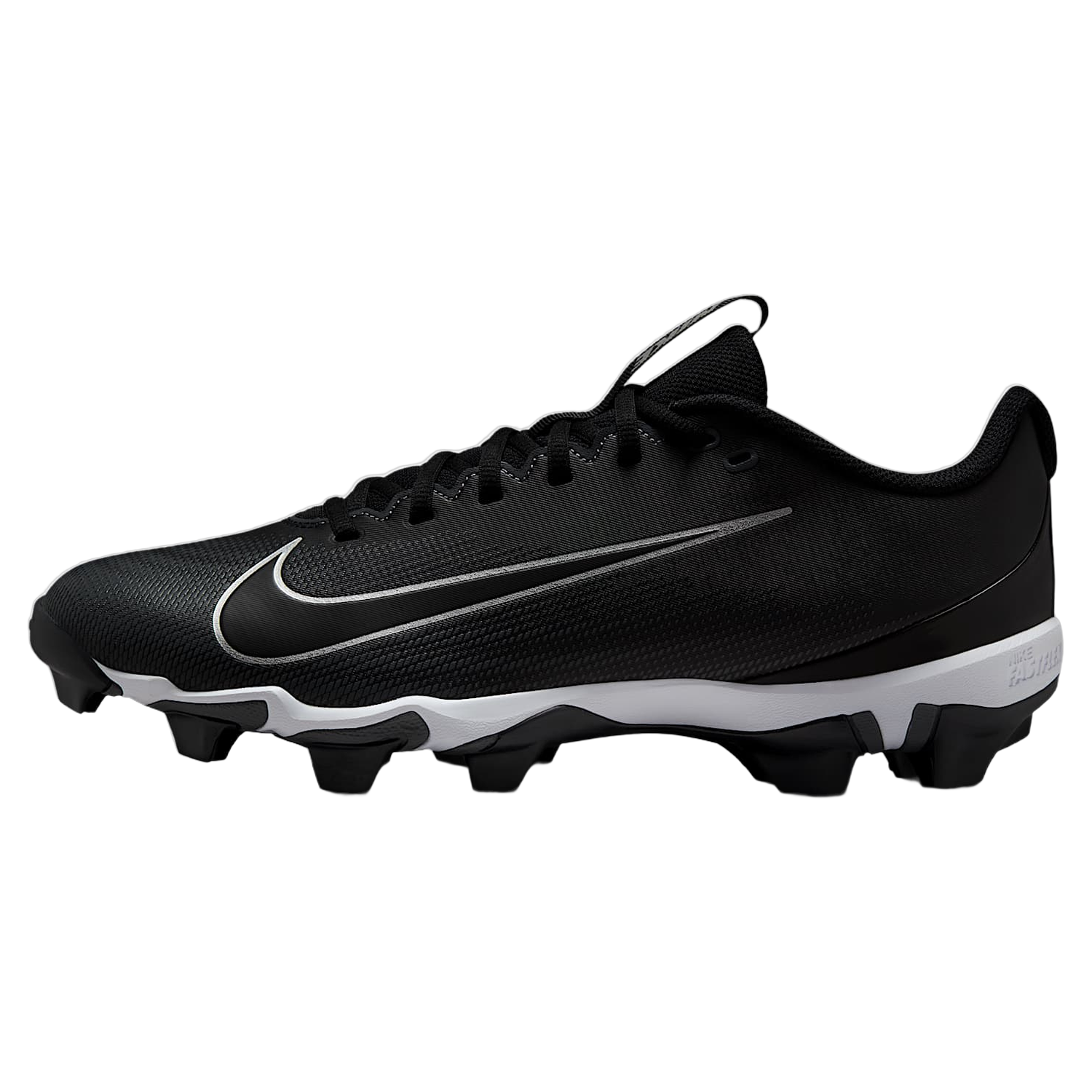 Nike Vapor Shark 3 cleat showing white midsole and moulded rubber studs