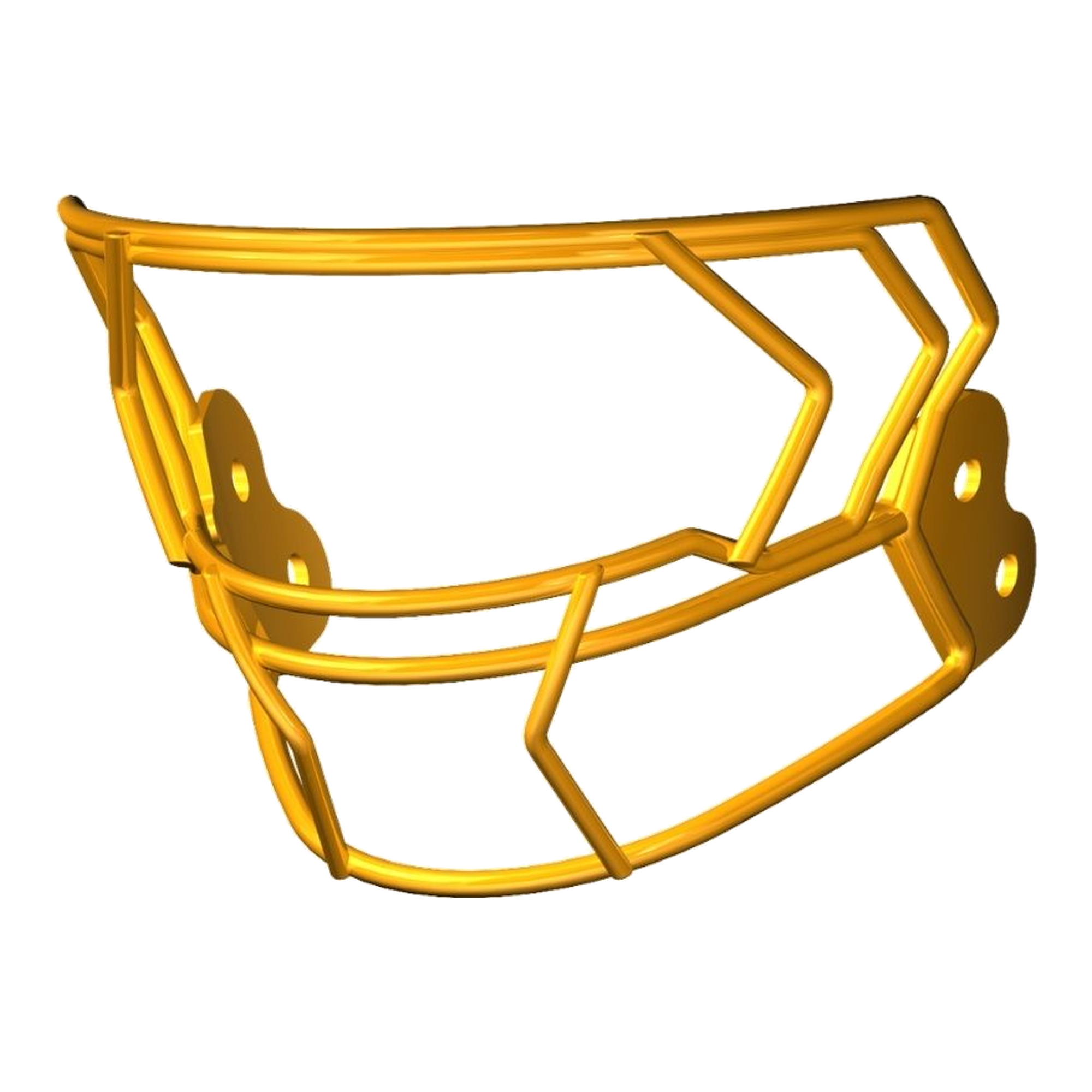 Riddell AXIOM Facemask W-2EG-HP-S in Green Bay Gold, view 2