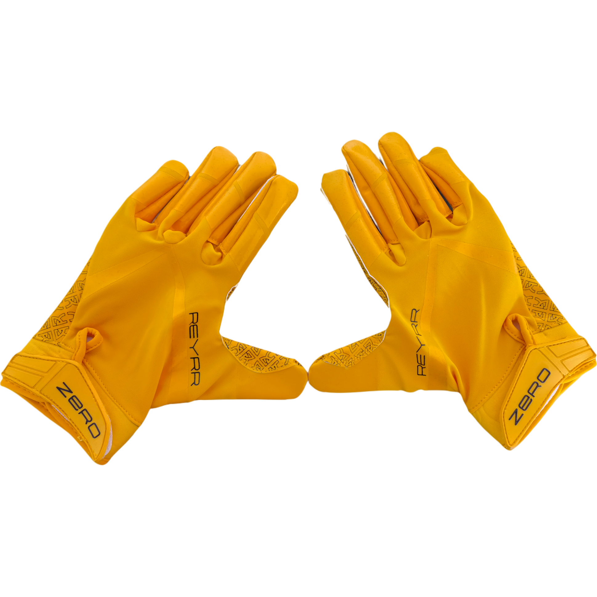 Reyrr ZERO Off-Yellow youth gloves with superior grip and breathable nylon back, designed for floorball keepers.