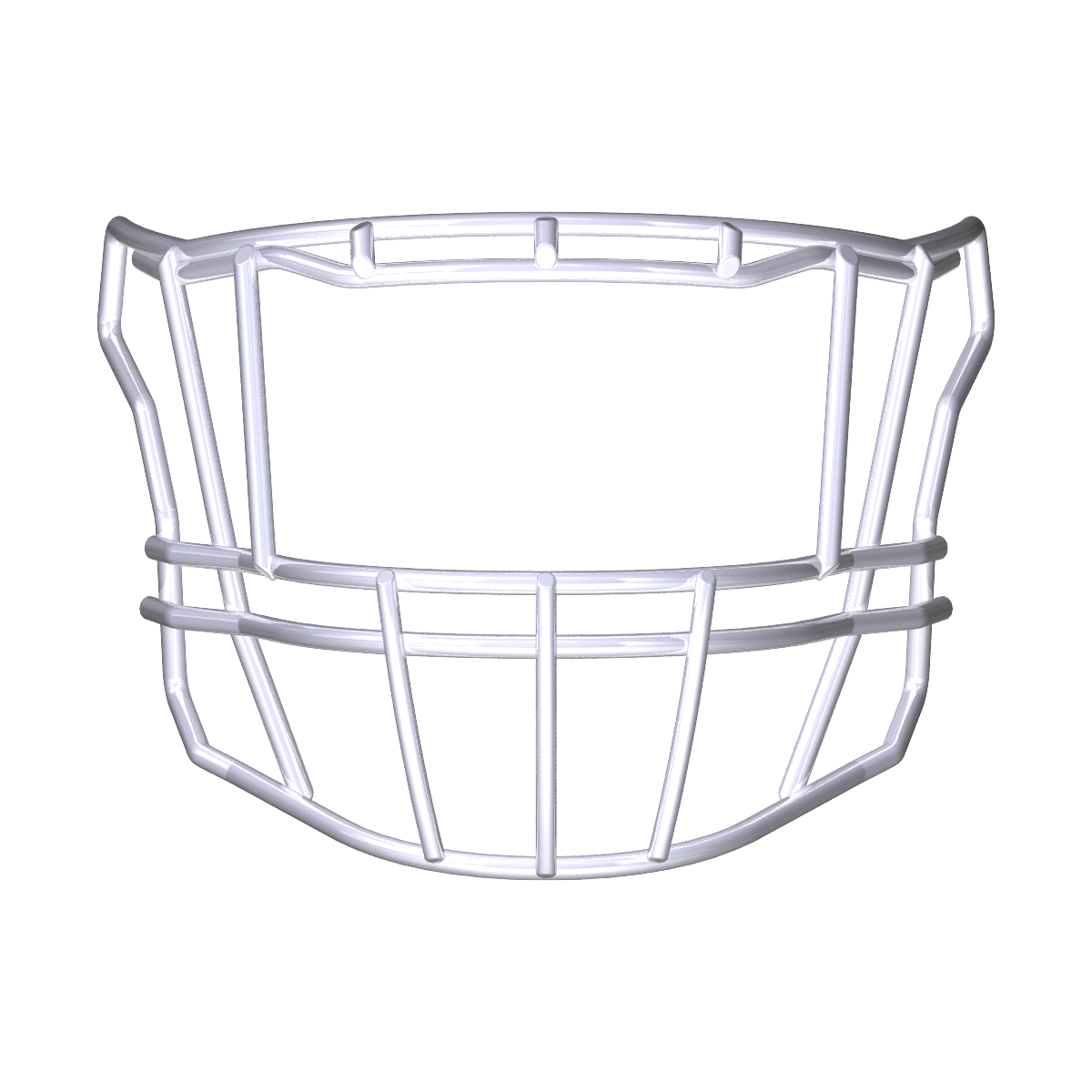Riddell SF-2EG-II-HD white football helmet faceguard compatible with SpeedFlex platform for multiple positions