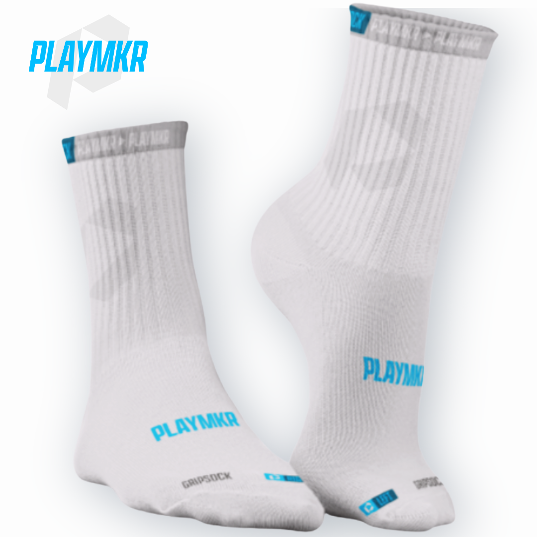 Playmkr Grip Sock Hvid