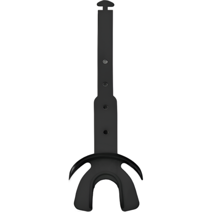 Black Reyrr Hypervent Mouthguard with adjustable strap for athletes' protection and breathability