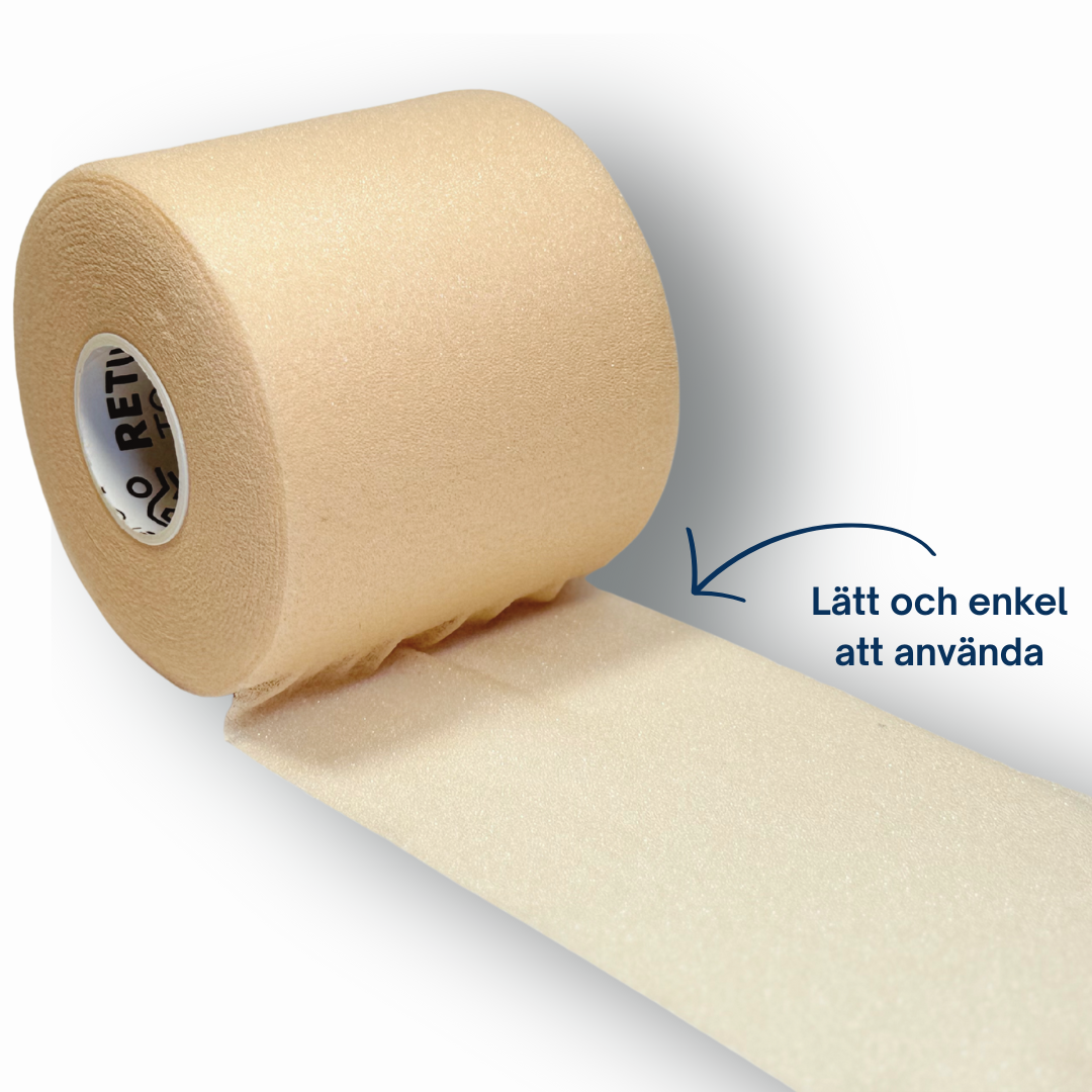Return to Play Underwrap Beige — unrolled foam tape view