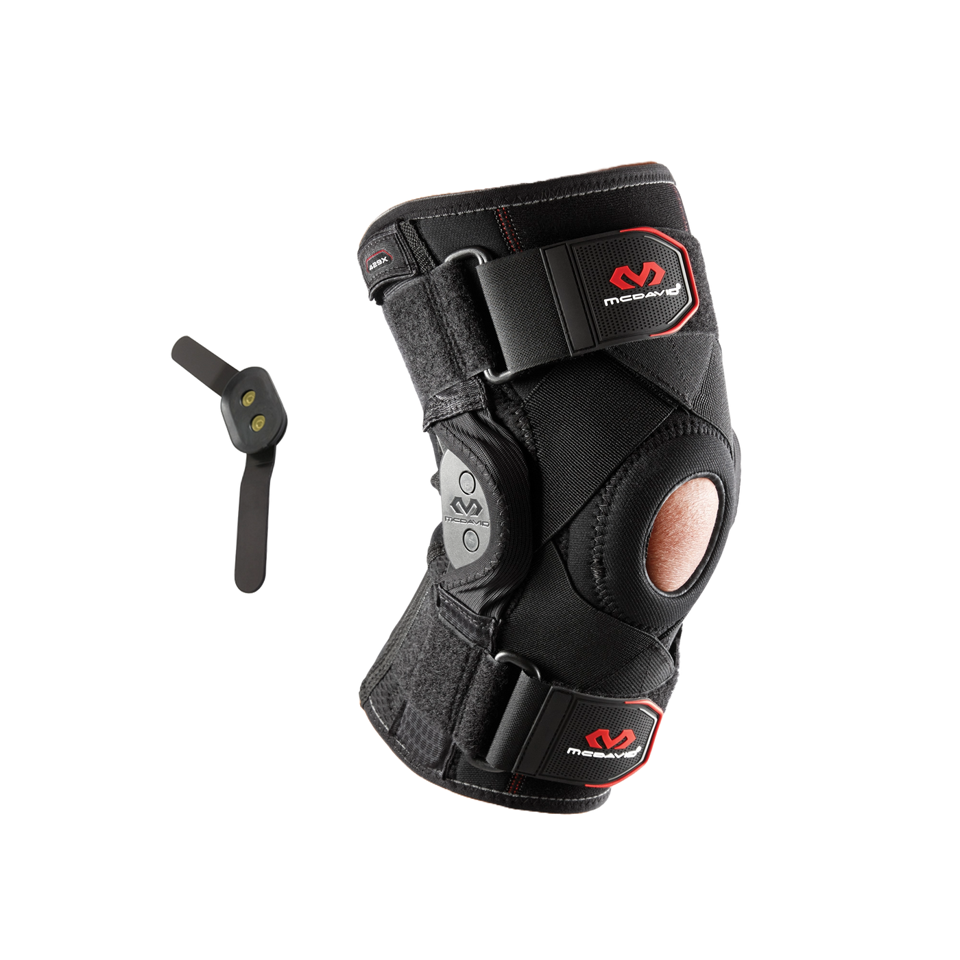 McDavid Hinged Knee Brace with Crossing Straps - Premium  from McDavid - Shop now at Reyrr Athletics