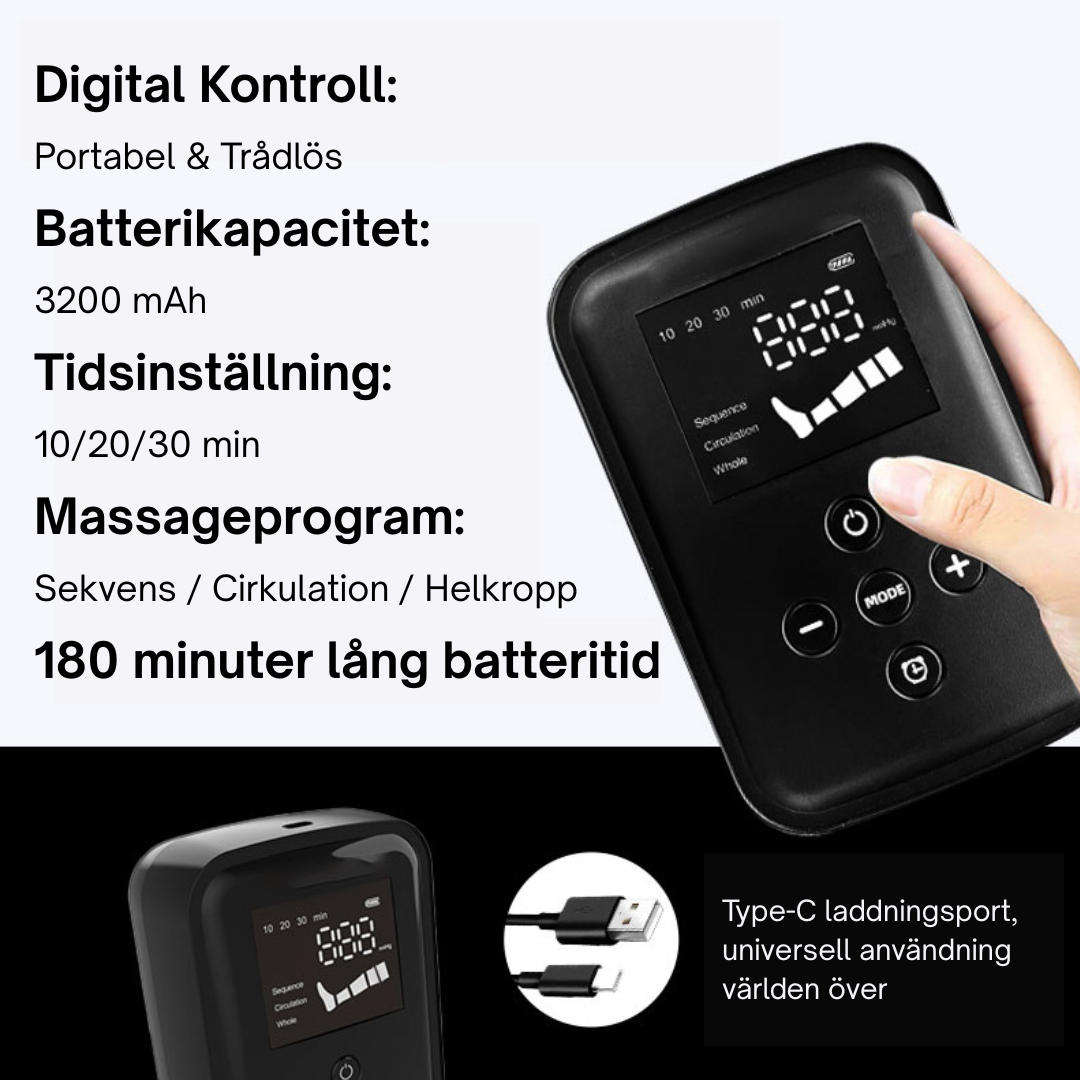 Return to Play Trådløse Kompressionsstøvler