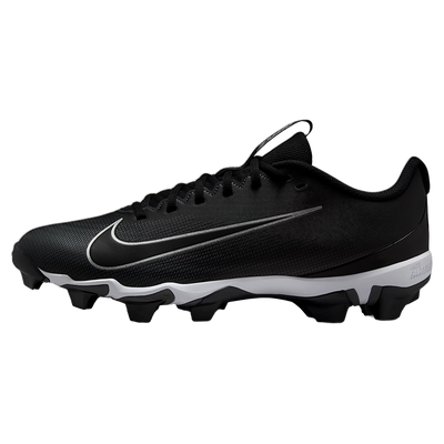 Nike Vapor Shark 3 football cleat in Black/Dark Grey, lateral side view