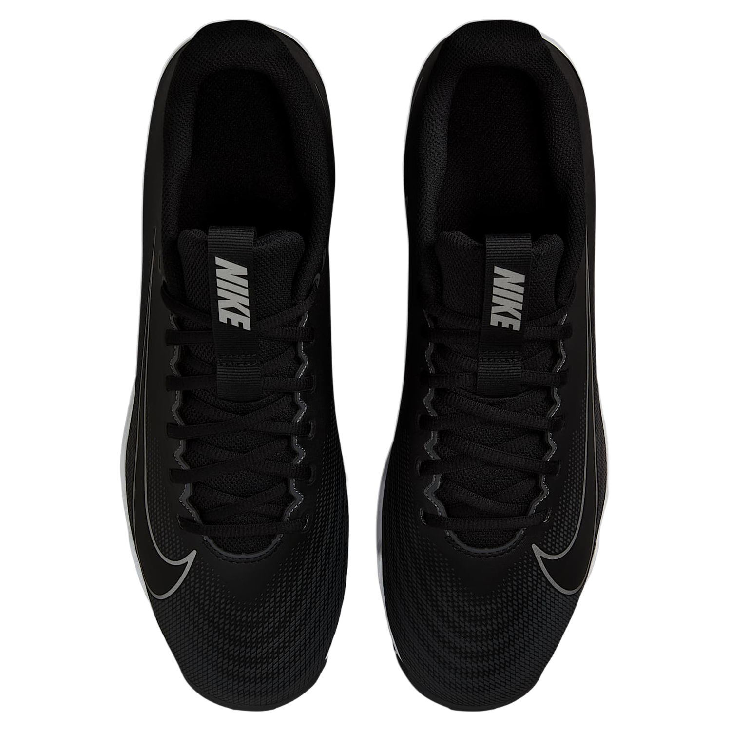 Top view of a pair of Nike Vapor Shark 3 cleats with lace-up closure