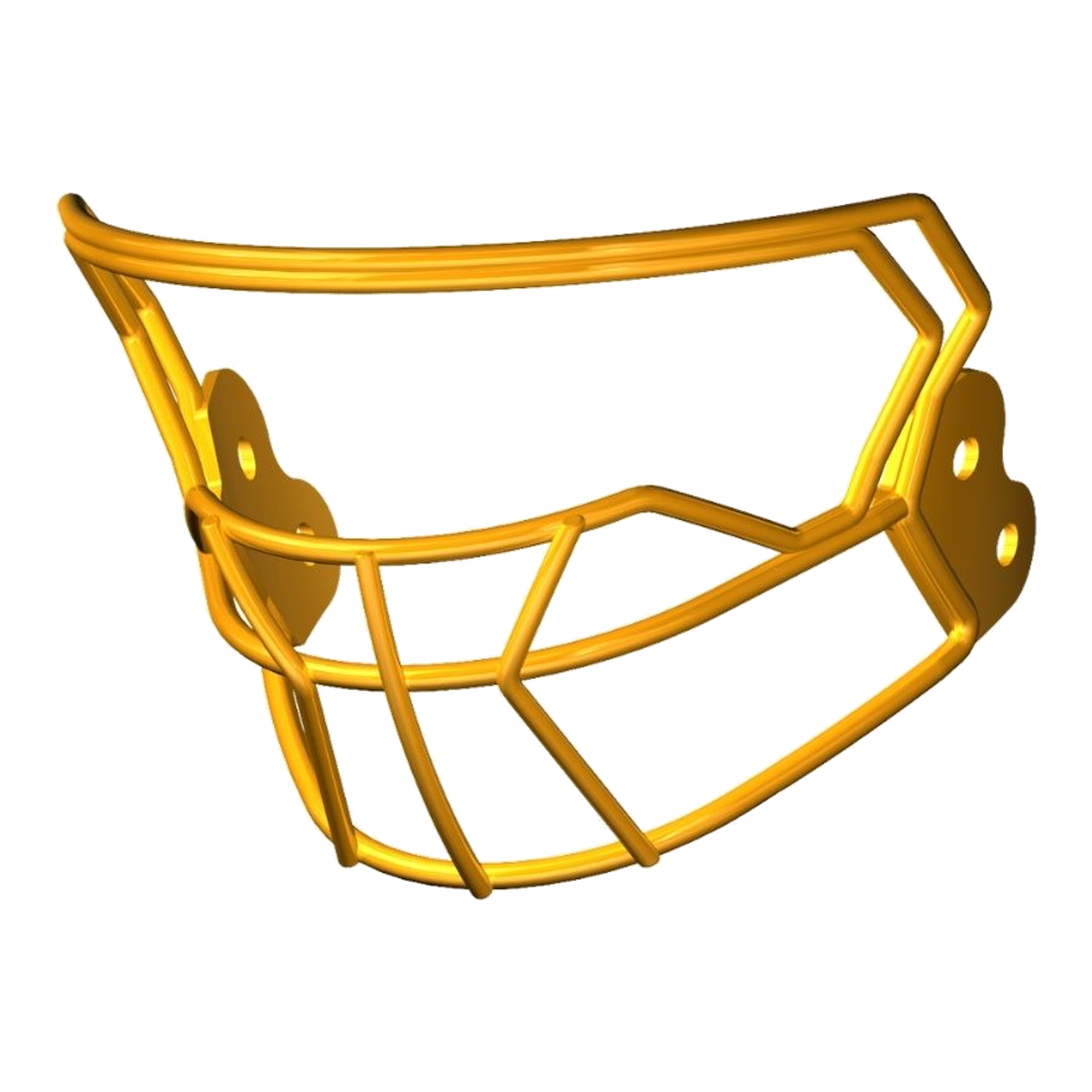 Riddell AXIOM Facemask W-2BC-HP-S in Green Bay Gold, view 2