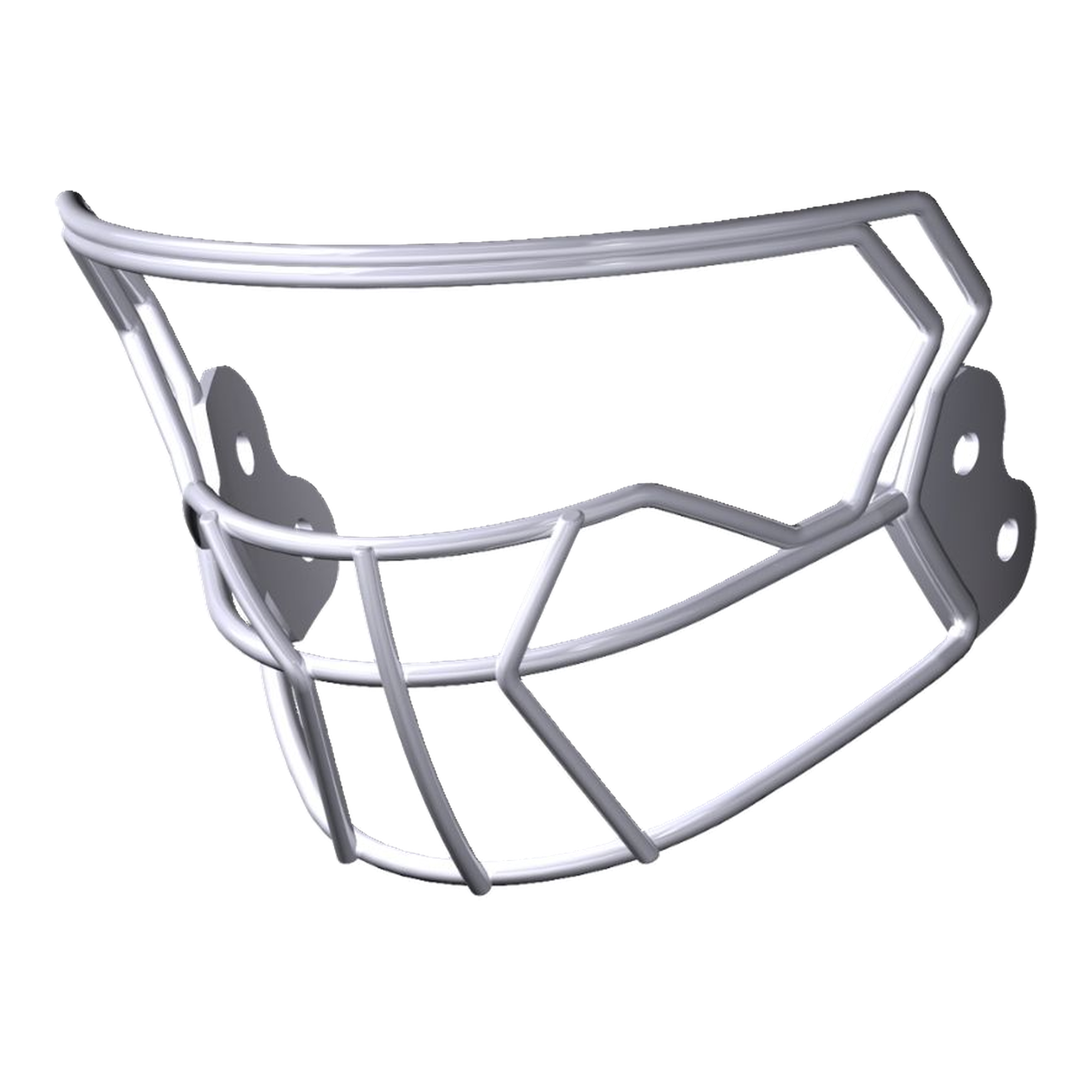 Riddell AXIOM Facemask W-2BC-HP-S in White, view 2