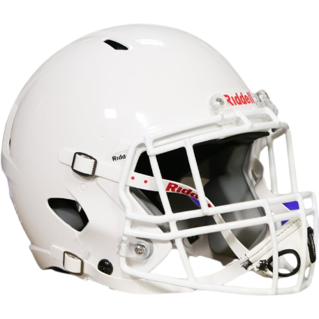 Riddell Victor Youth Football Helmet 2024 White / Gray Size XL Chinstrap